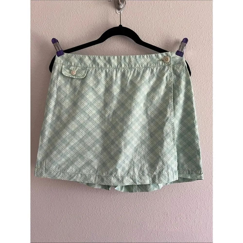 Vintage Y2K 90s Plaid Cotton Golf Skort 8